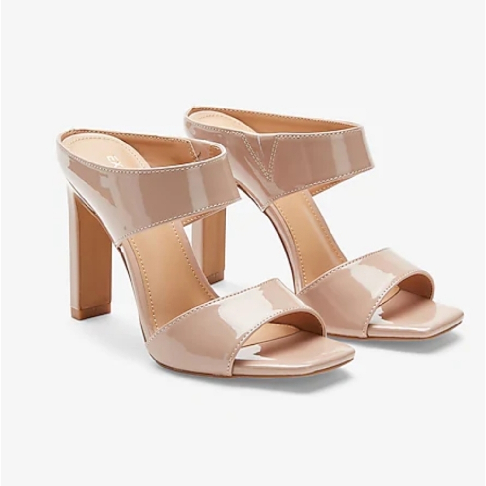 Thick Band Square Toe Heels